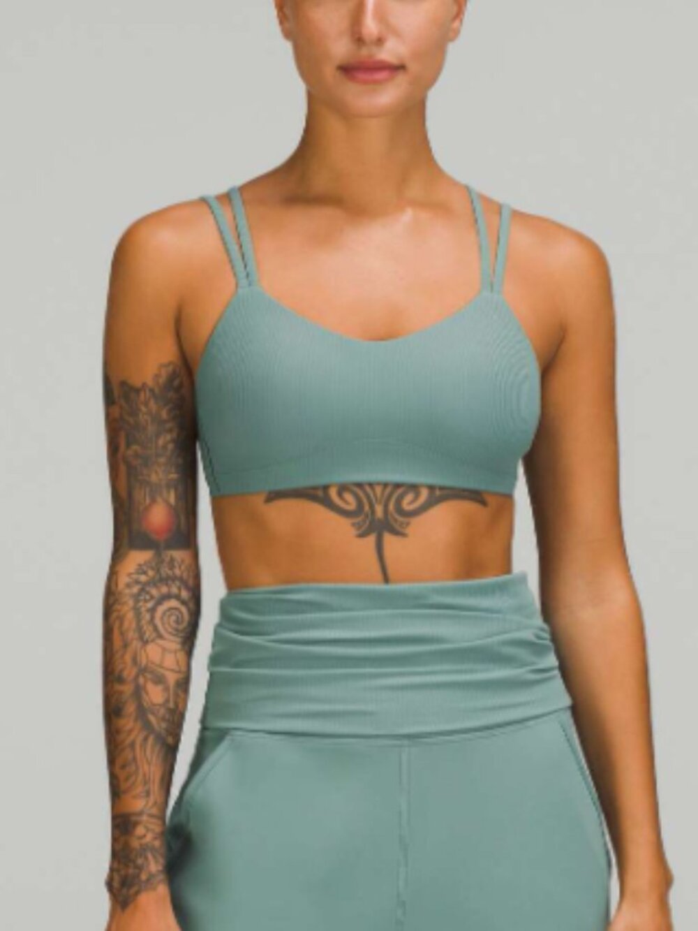 Lululemon Like a Cloud Ribbed Bra *Light Support, B/C Cup Tidewater Teal Size 8
